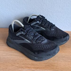 Brooks Ghost Max Women’s 8 Extra Wide 2E Running Sneakers Black Ebony Shoes